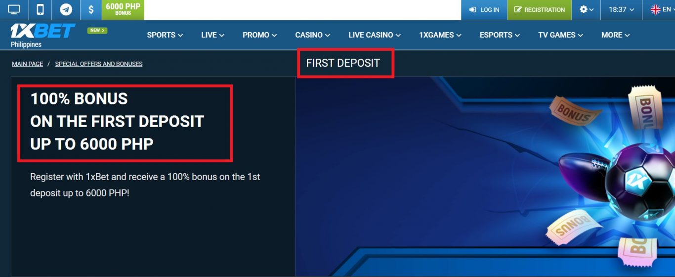 1xBet welcome bonus